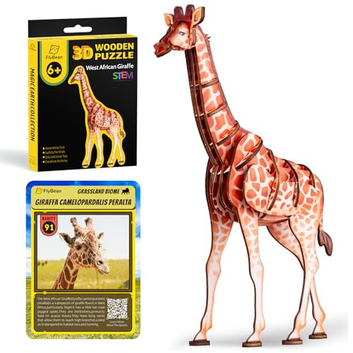 STEM Educational Science Kits for Kids Age 6+,Giraffe 3D Wooden Puzzle for Boys,Girls&Adults,DIY Animal Learning Toys and Games for Family,Funny Gifts for Birthday,Christmas...